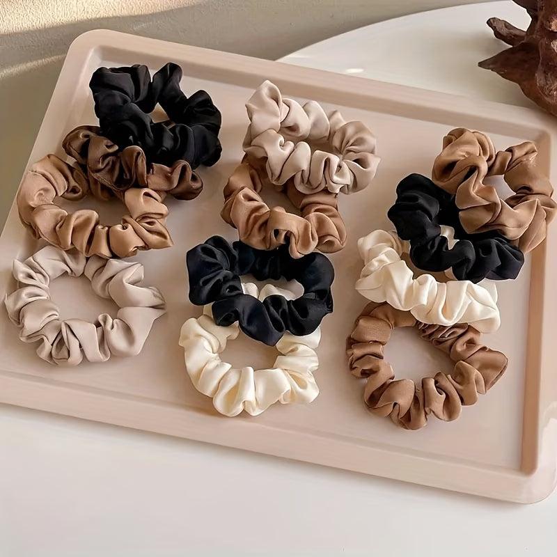 Vintage Silk Hair Ties – Set of 3