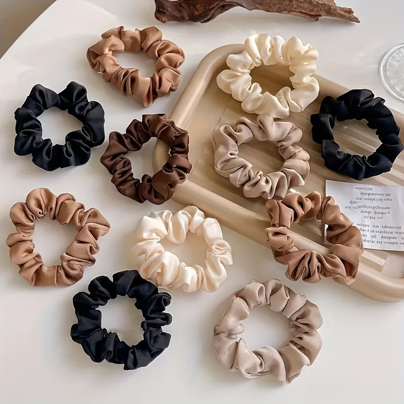 Vintage Silk Hair Ties – Set of 3