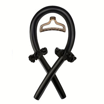 Minimalist Fabric Hair Curler with Bow Detail